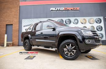 VOLKSWAGEN AMAROK MO970 GLOSS BLACK MACHINED FACE